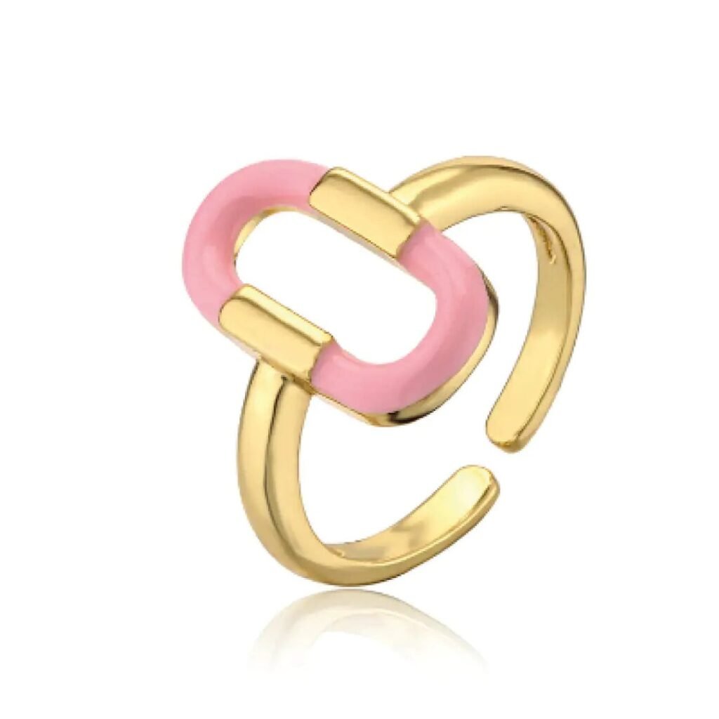Joelle adjustable infinity ring in gold tone